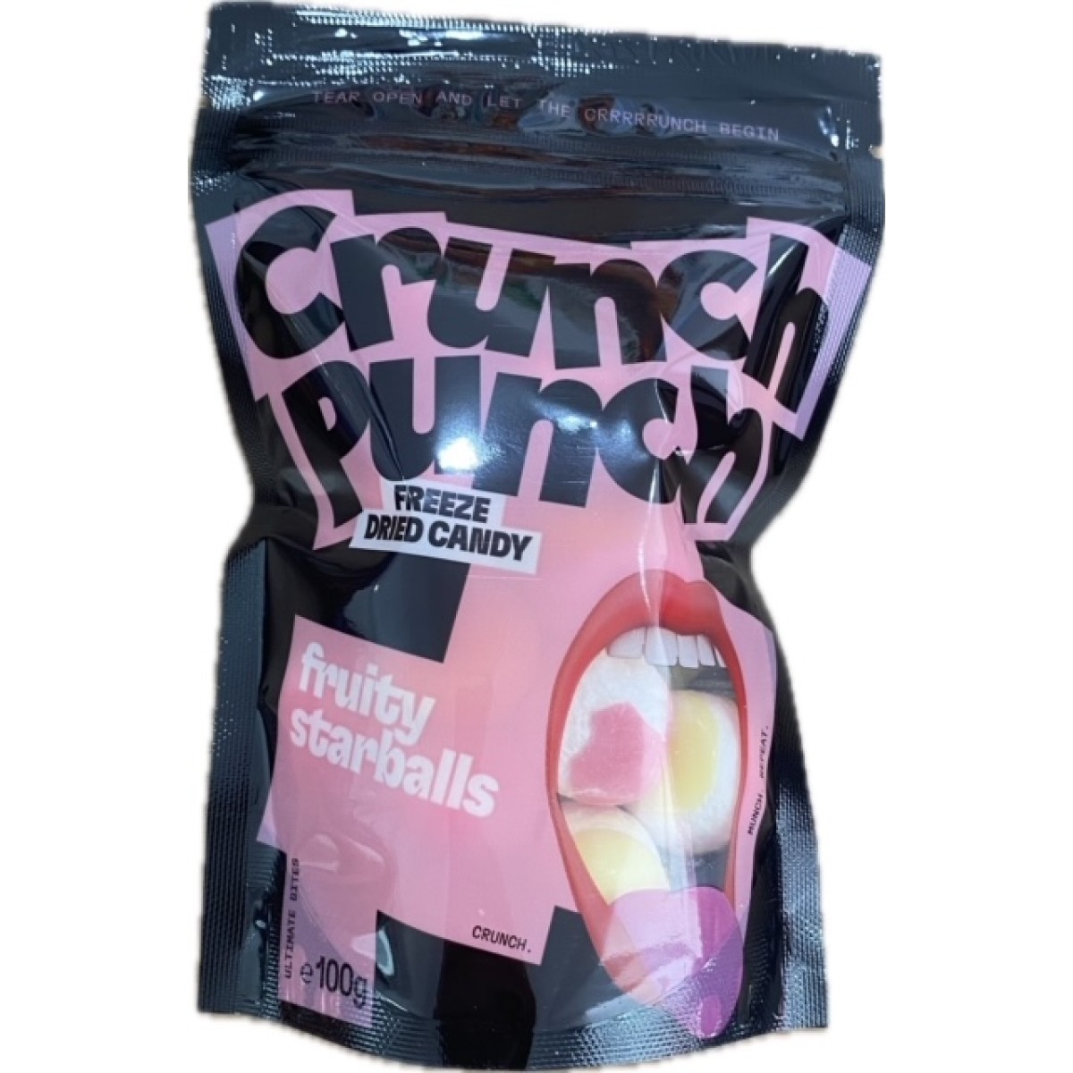 crunch punch freeze candy fruity starballs 100g